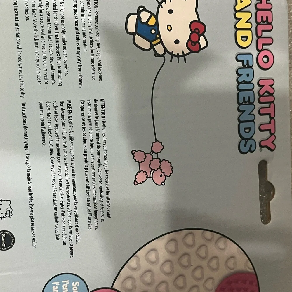 Hello Kitty Pink and White Lick Mat